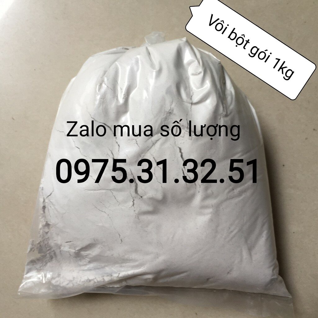 Túi 1kg vôi sạch bột làm bánh khử trùng