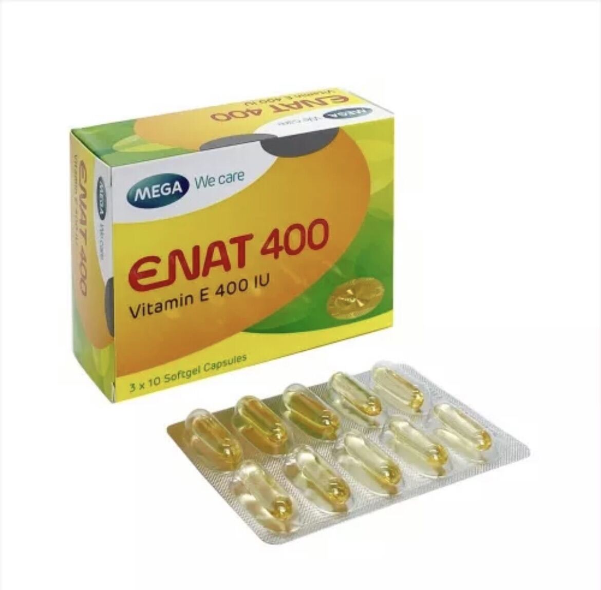 Vitamin E 400 UI - ENAT 400- Viên uống Vitamin E 400UI giúp da căng mịn