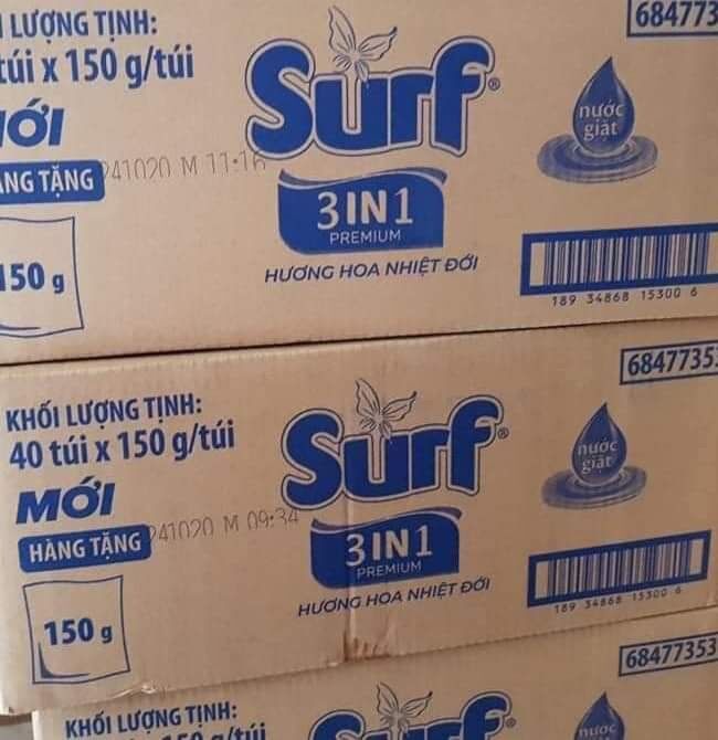 Nước giặt Surf 150gr túi nhỏ