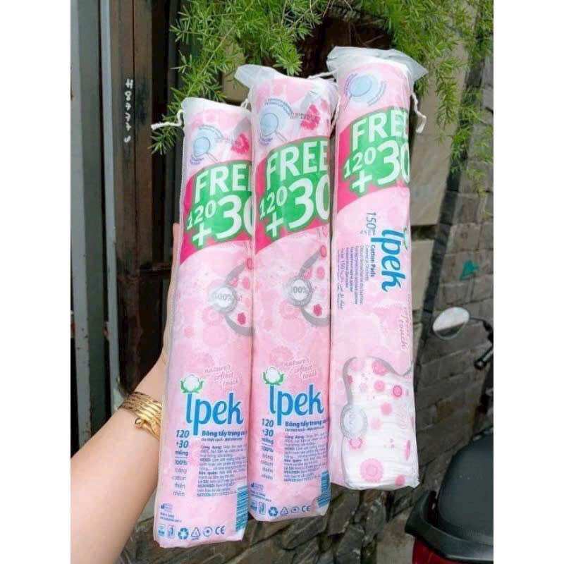 Bông tẩy trang ipek 150 miếng