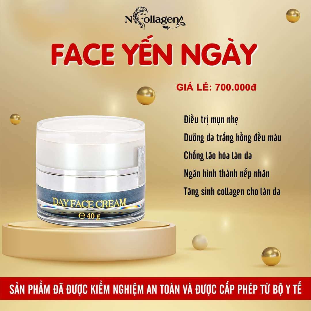 Kem face yến ngày ncollagen chính hãng