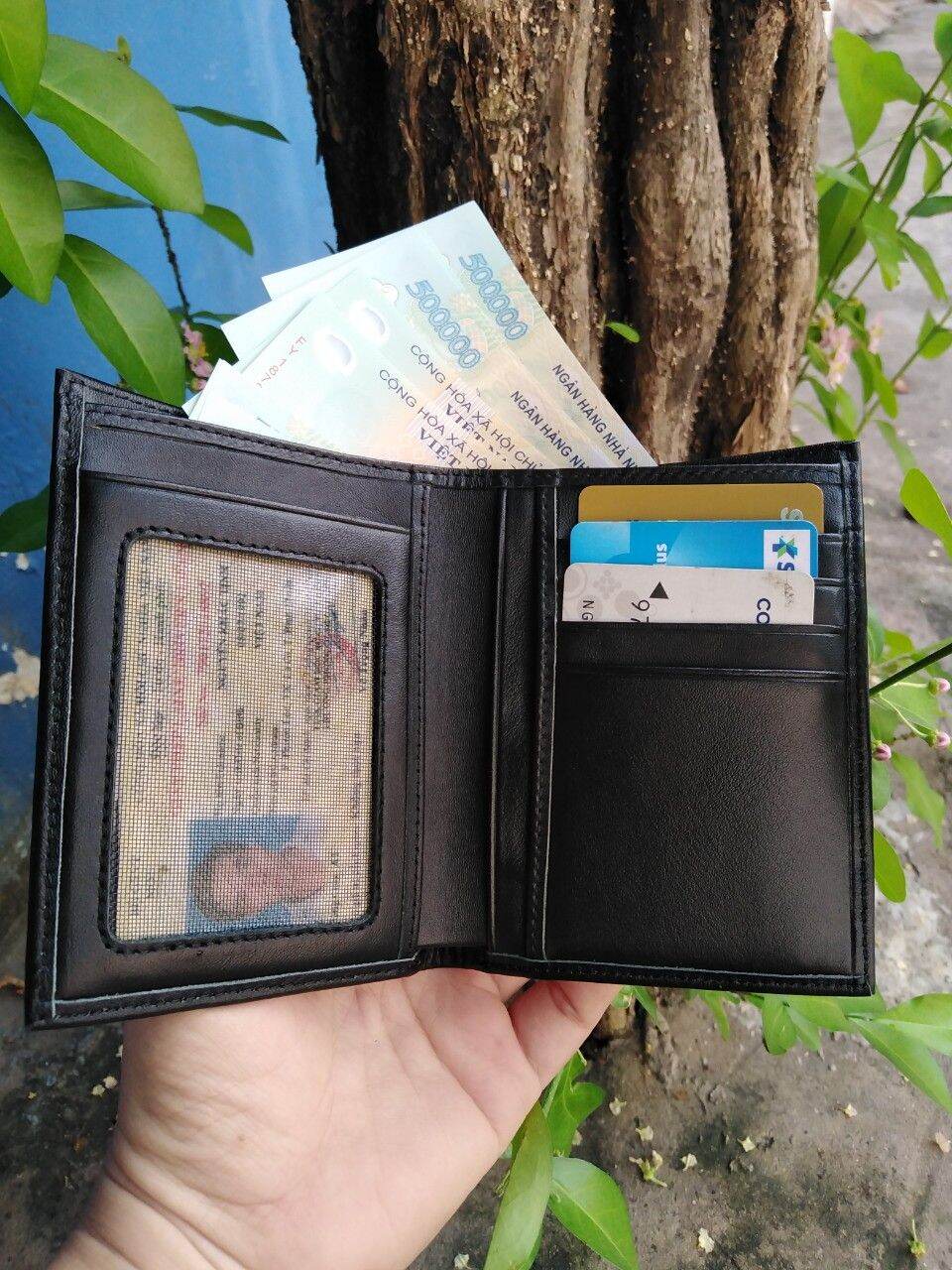 Ví nam/Bóp nam da bò thật cao cấp chính hiệu