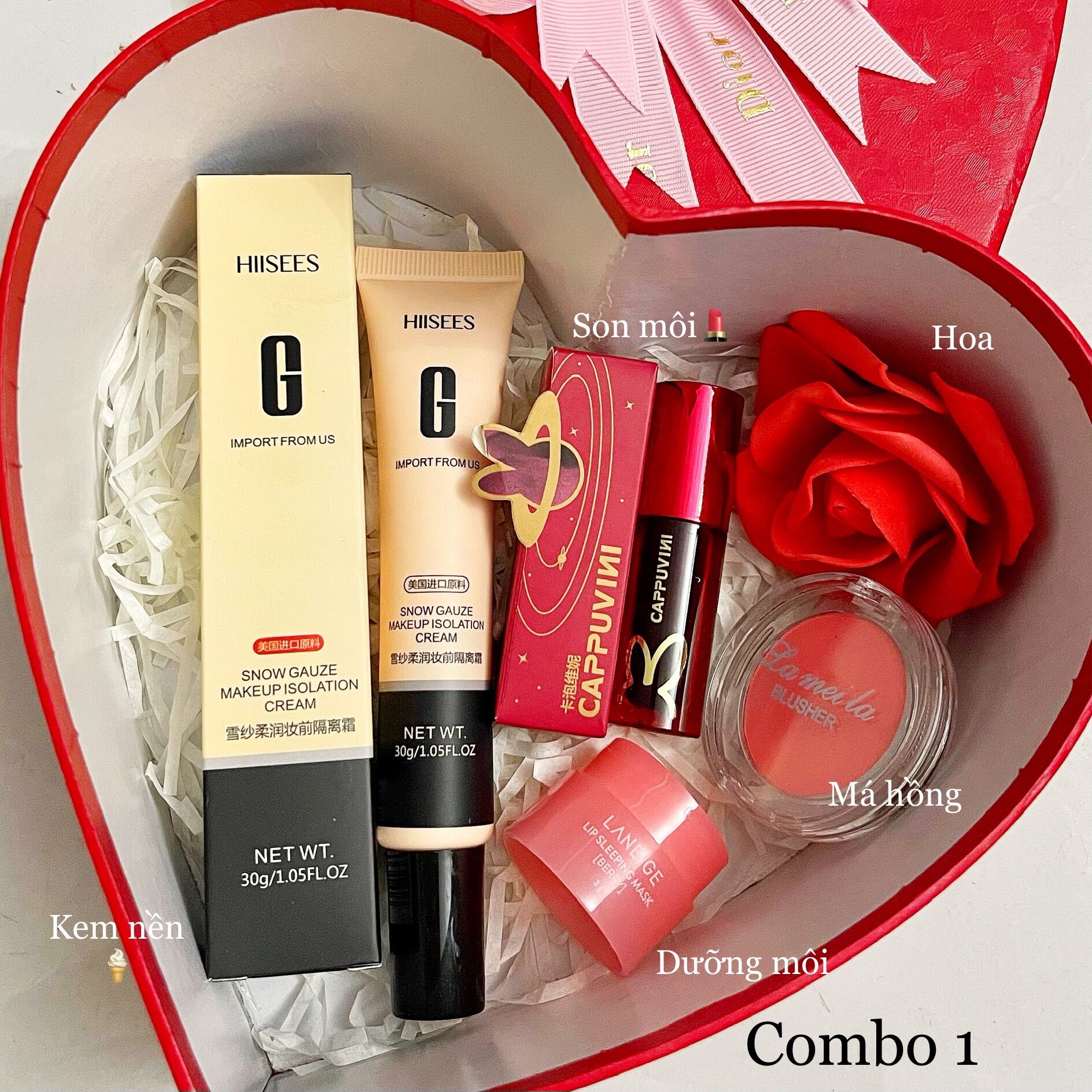 Combo quà makeup, combo quà tặng bạn gái, quà tặng mẹ, combo quà ngày lễ, quà sinh nhật ý nghĩa