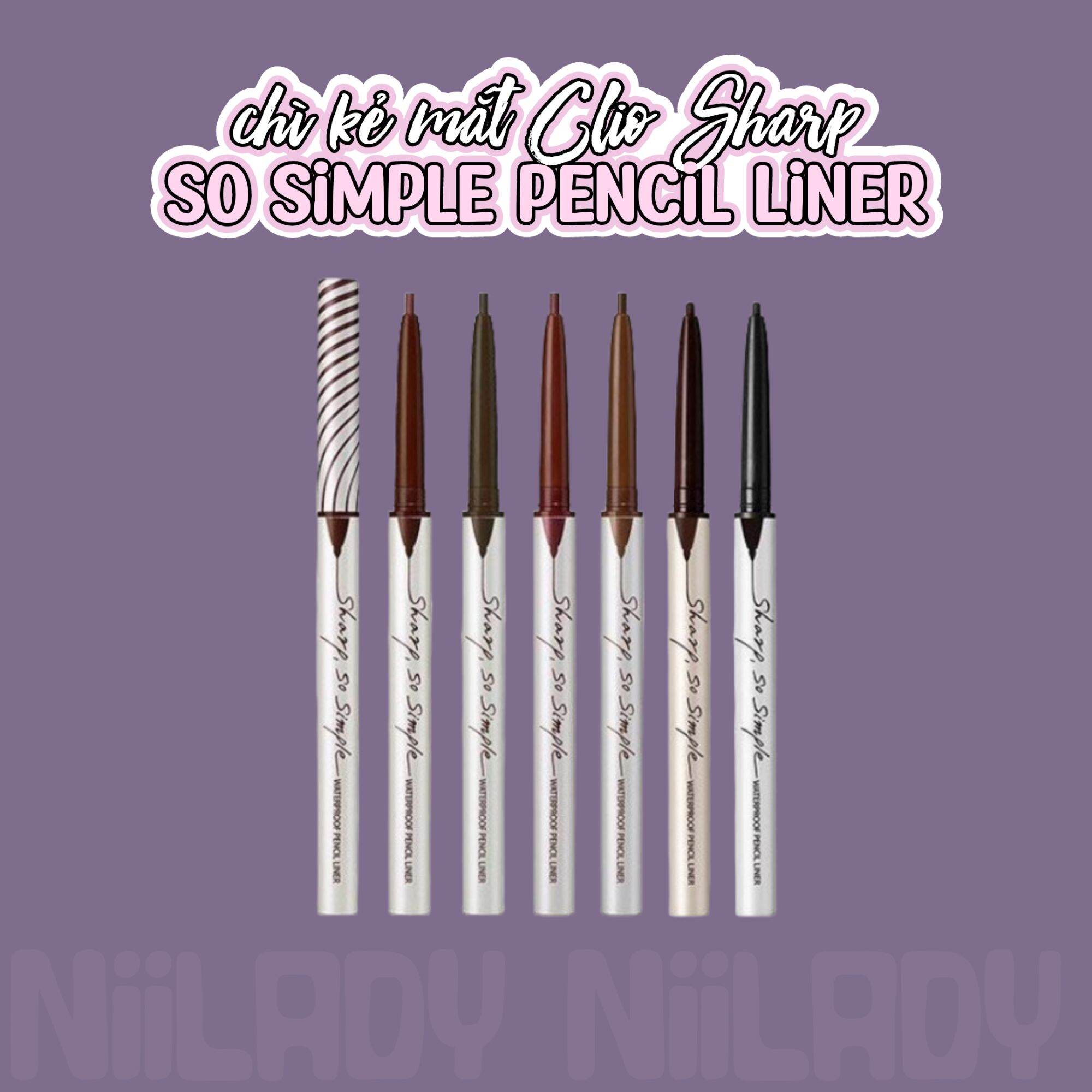 Kẻ mắt CLIO Sharp So Simple Waterproof Pencil Liner