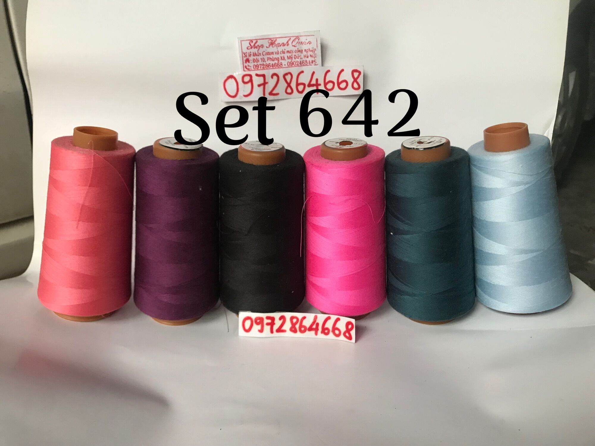 Set chỉ sợi nhỏ may áo dài