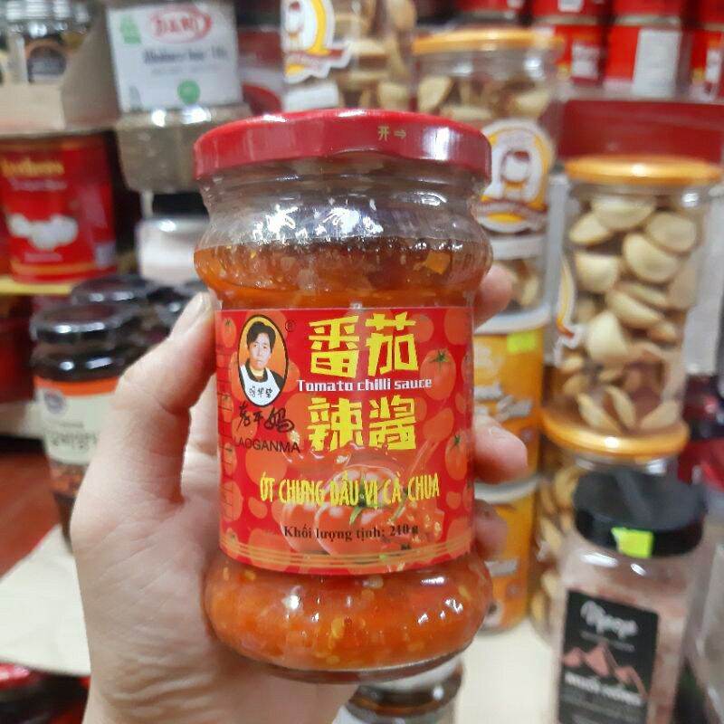 Hàng nội địa _ ớt chưng dầu laoganma vị cà chua