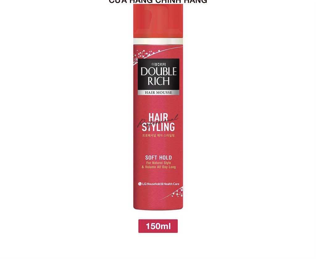 Mousse tạo kiểu tóc double rich hair mousse 150ml