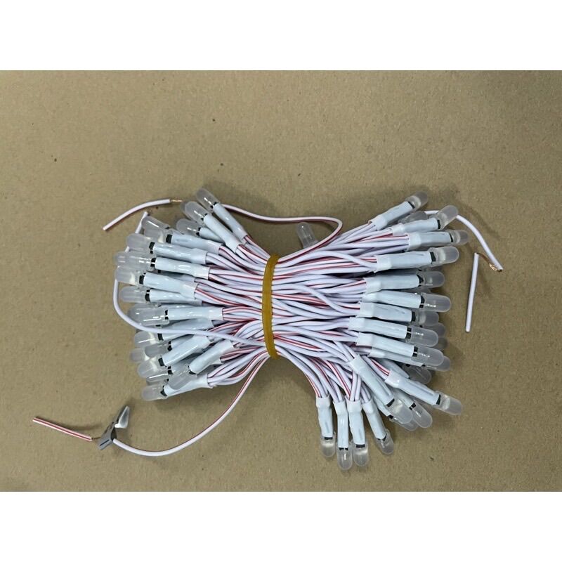 Led Ruồi Liền Dây 5MM Điện 12V - Dây 100 Con