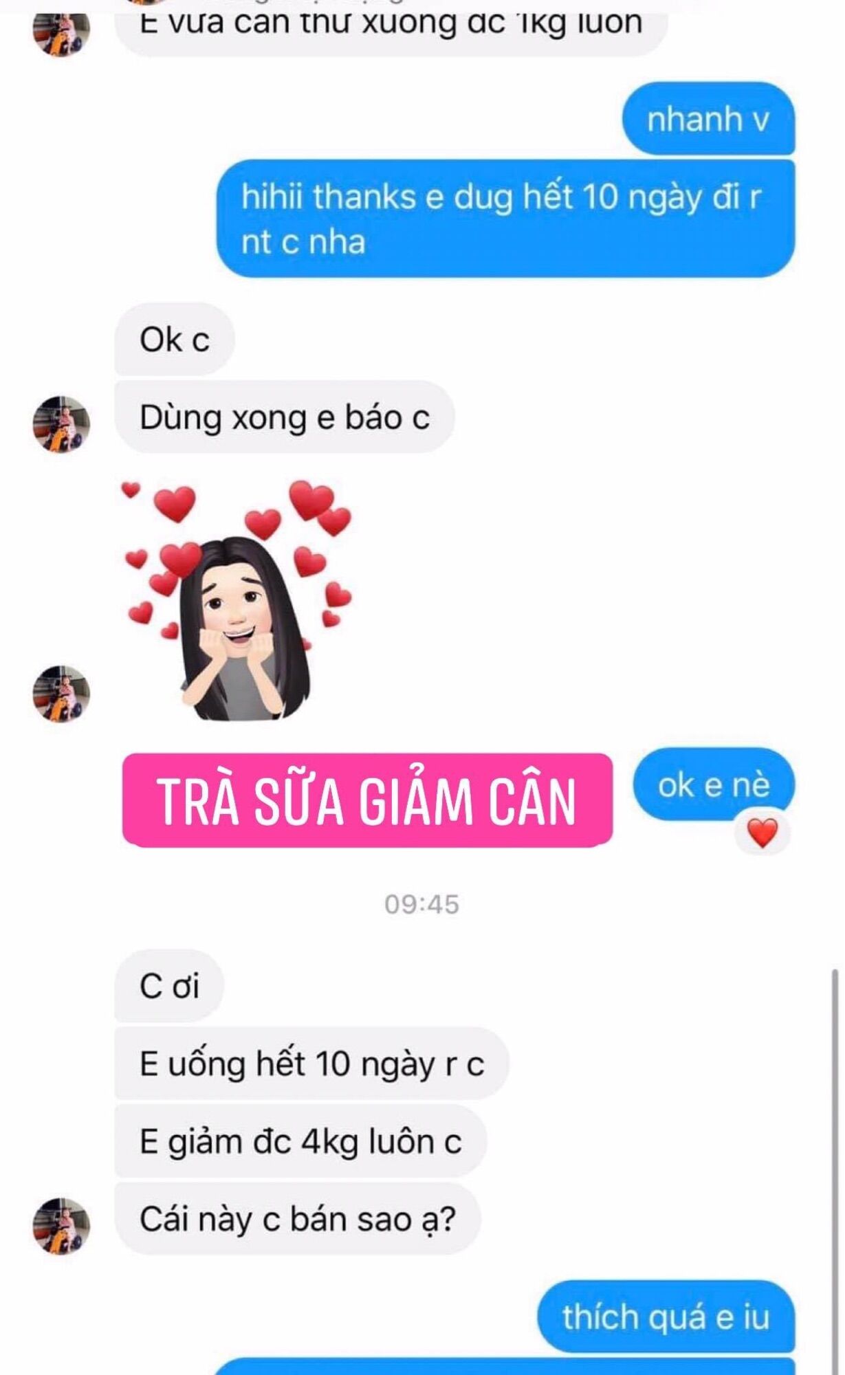 Combo 6 hộp Trà sữa Giảm cân Đan Mạch