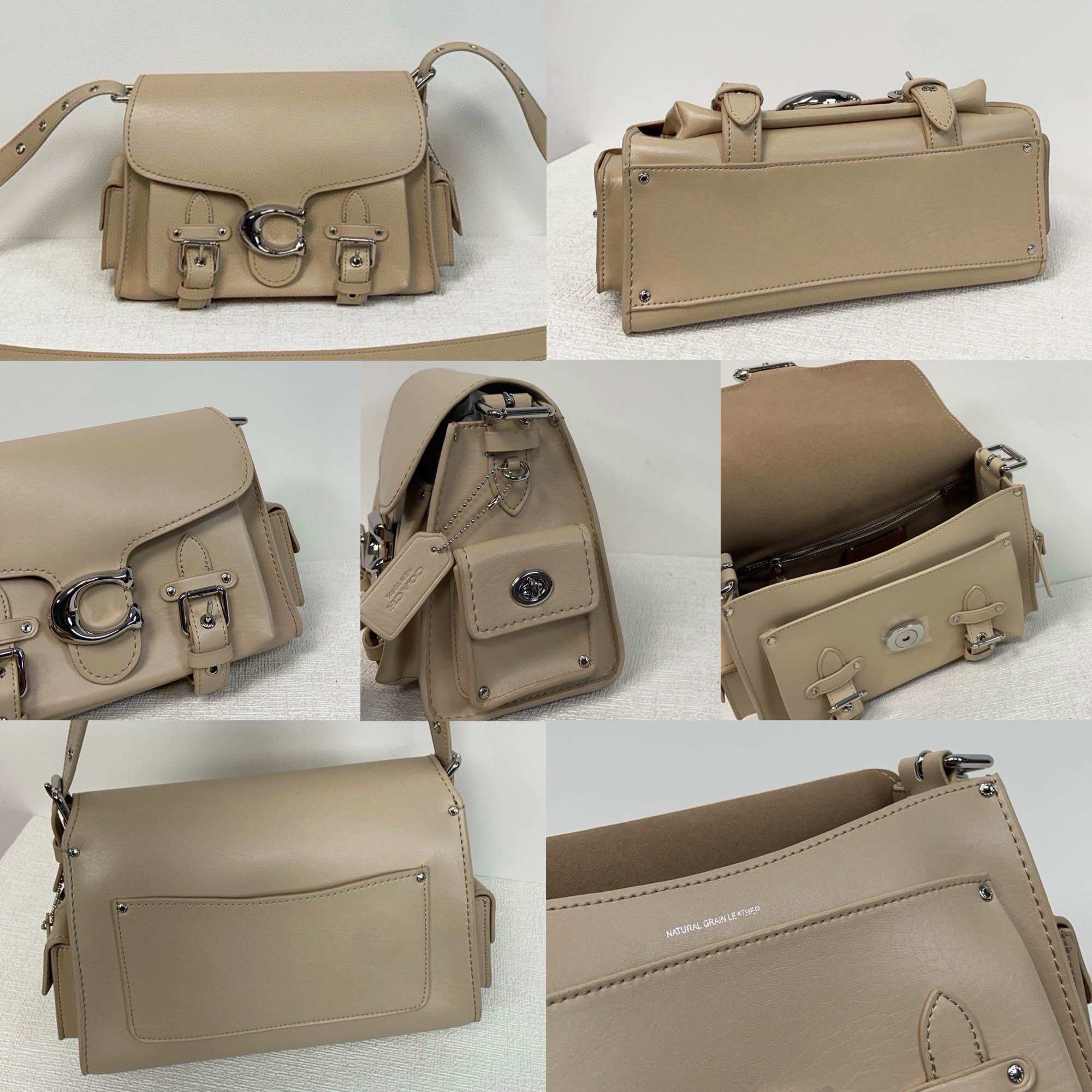 Túi C0ach Cargo Soft Tabby da thật