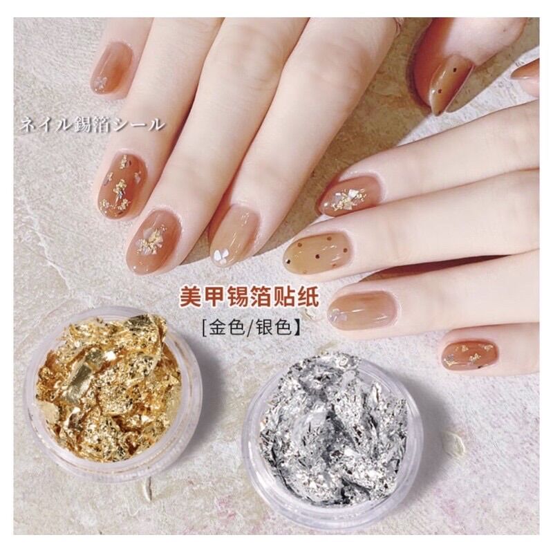 Set giấy bạc nhún, giấy bạc nail