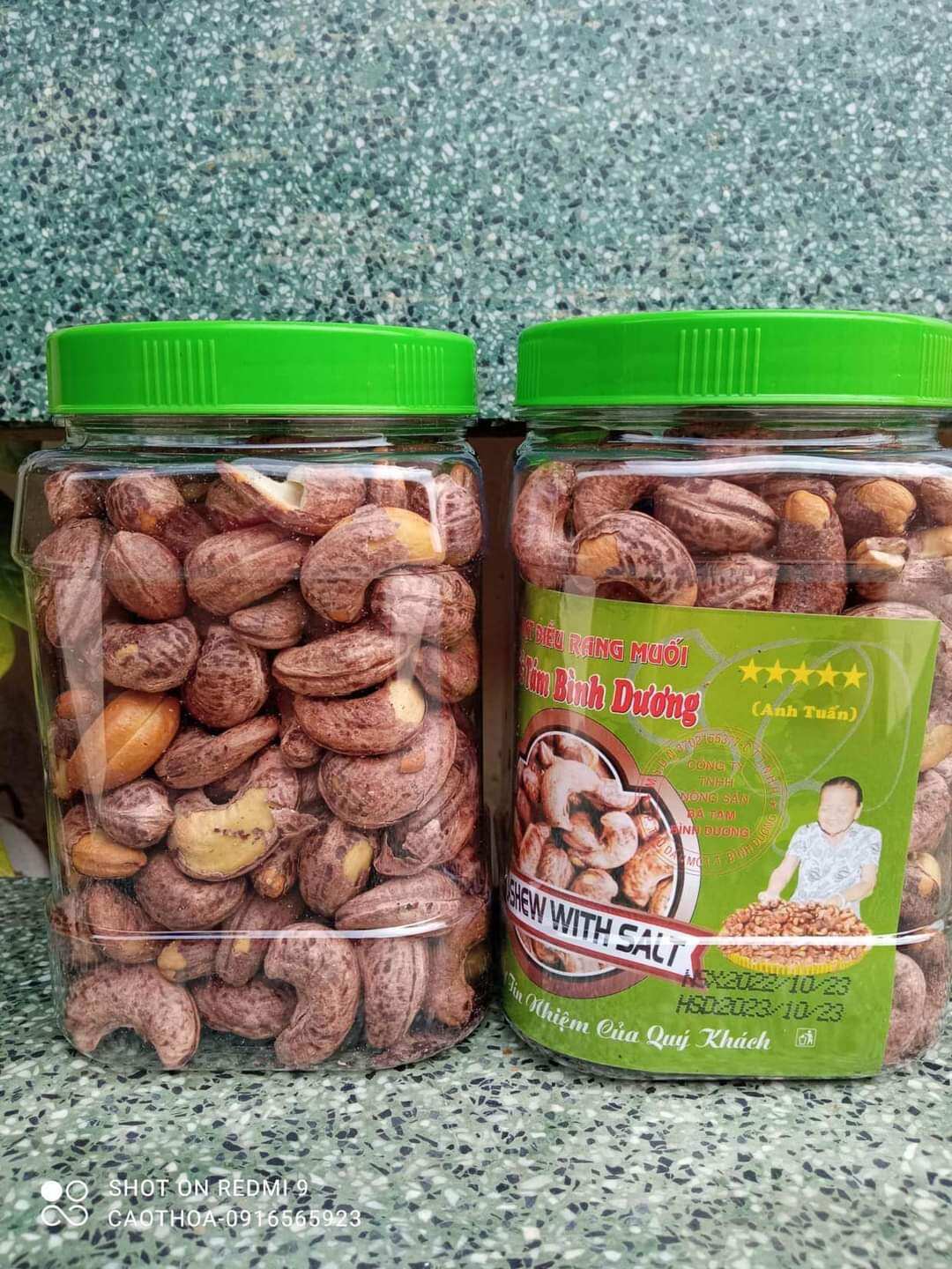 Hạt điều rang muối Bà Tám Bình Dương