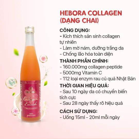 Nước uống bổ sung collagen Hebora Collagen Enrich