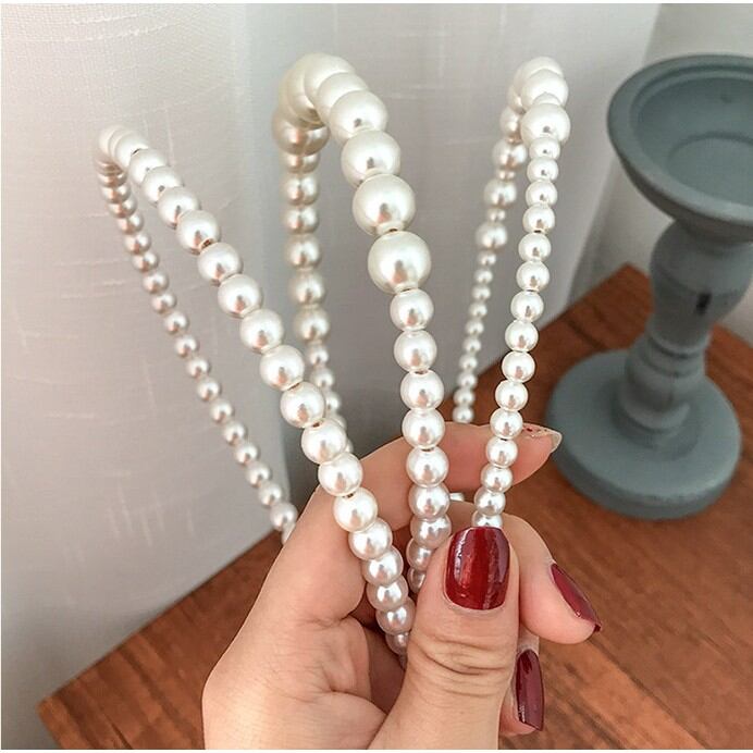 Cài tóc đính hạt ngọc nhân tạo kiểu phong cách Hàn Quốc