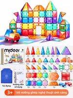 mideer | Đồ Chơi Xây Dựng Từ Tính 90 Mảnh Sắc Màu Lăng Kính Trong Suốt Giáo Dục Trẻ Em Chơi Sáng Tạo Phát Triển Nhận Thức Không Gian Kết Nối Từ Tính Mạnh