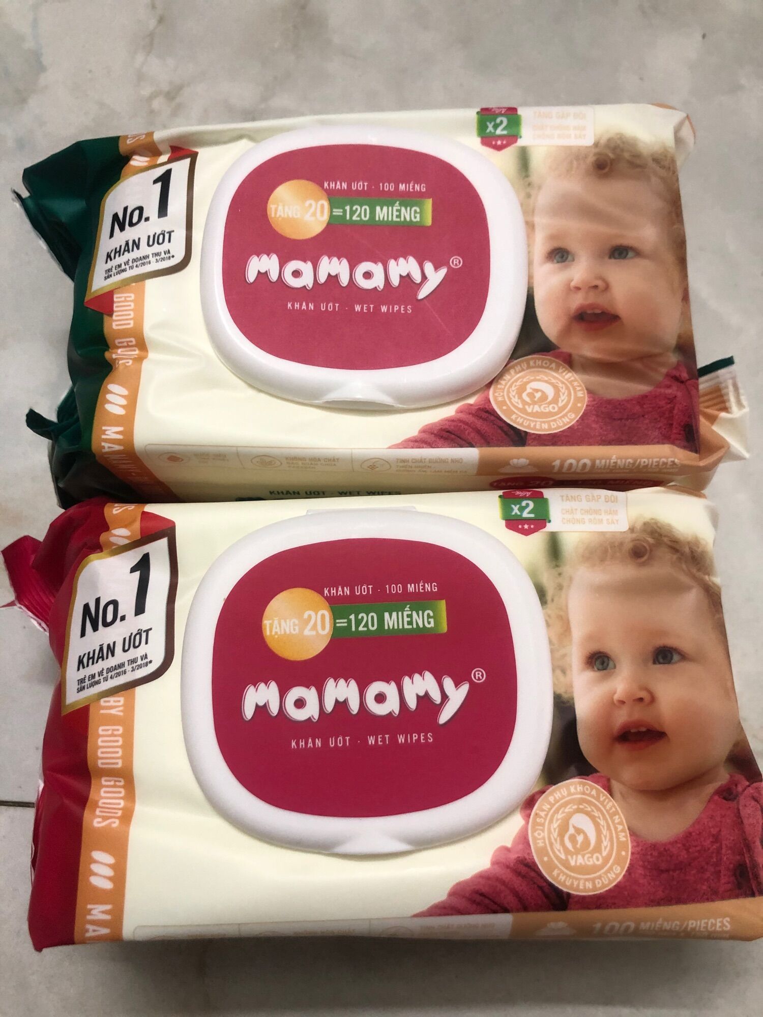COMBO 10 GÓI KHĂN ƯỚT MAMAMY 120/100 TỜ CÓ NẮP CÓ MÙI AN TOÀN CHO BÉ