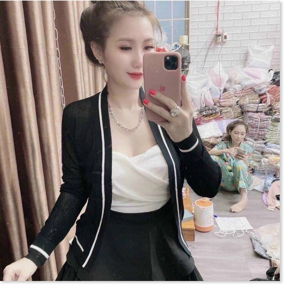 Áo Khoác Len Mỏng Sang Trọng, Thanh Lịch