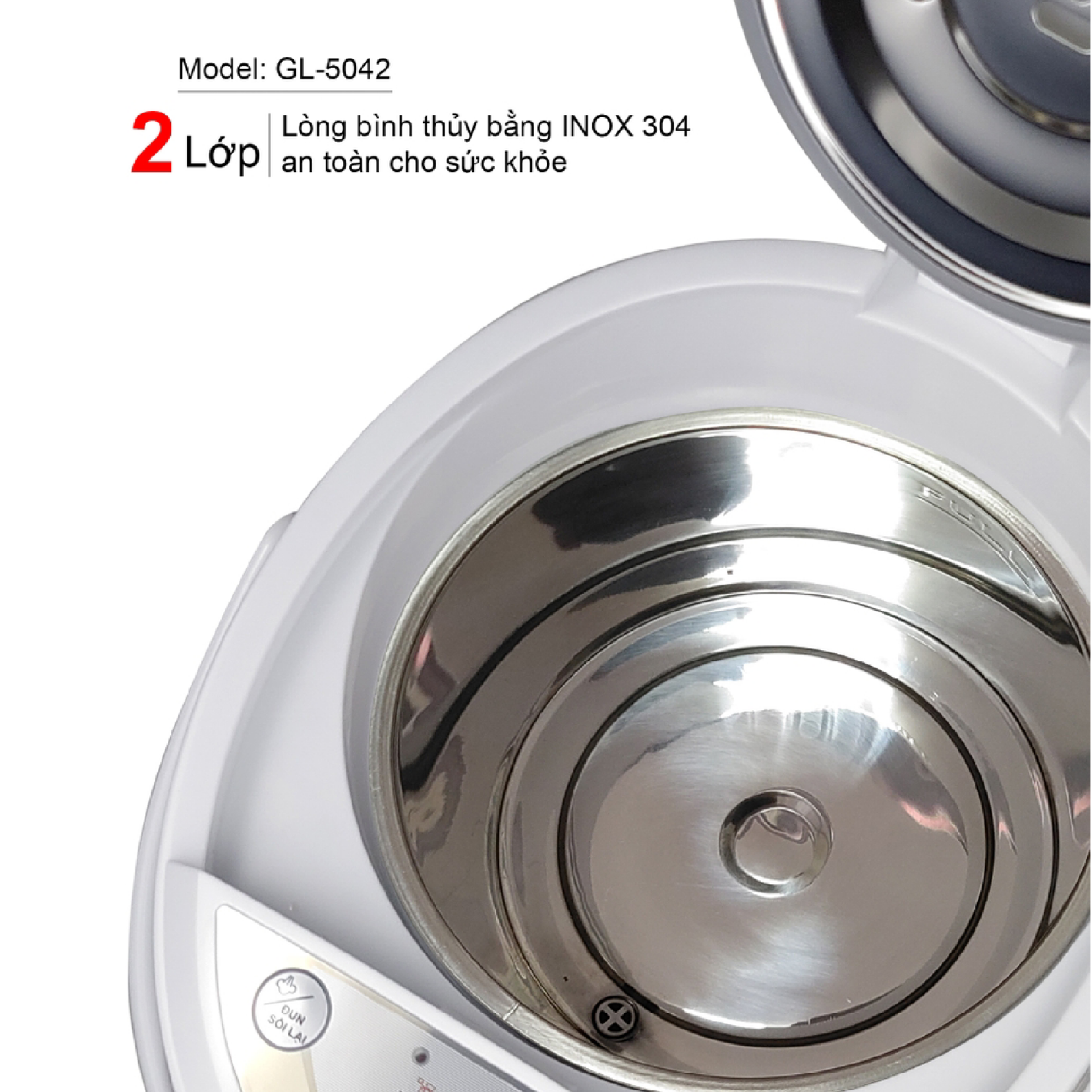 Bình thủy điện 4,2 lít Gali GL-5042