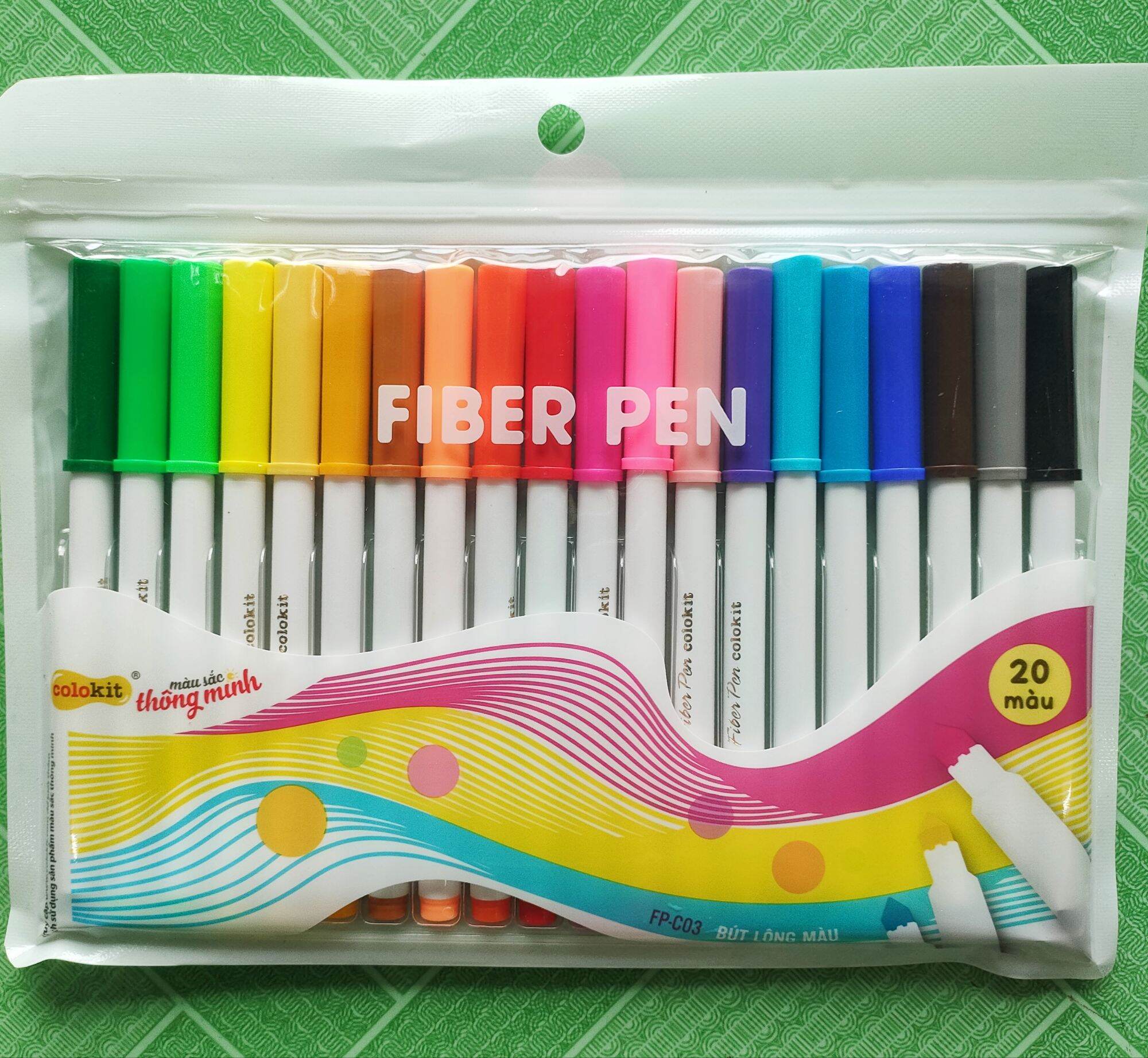 Fiber pen fp-c03 20 colors thien long