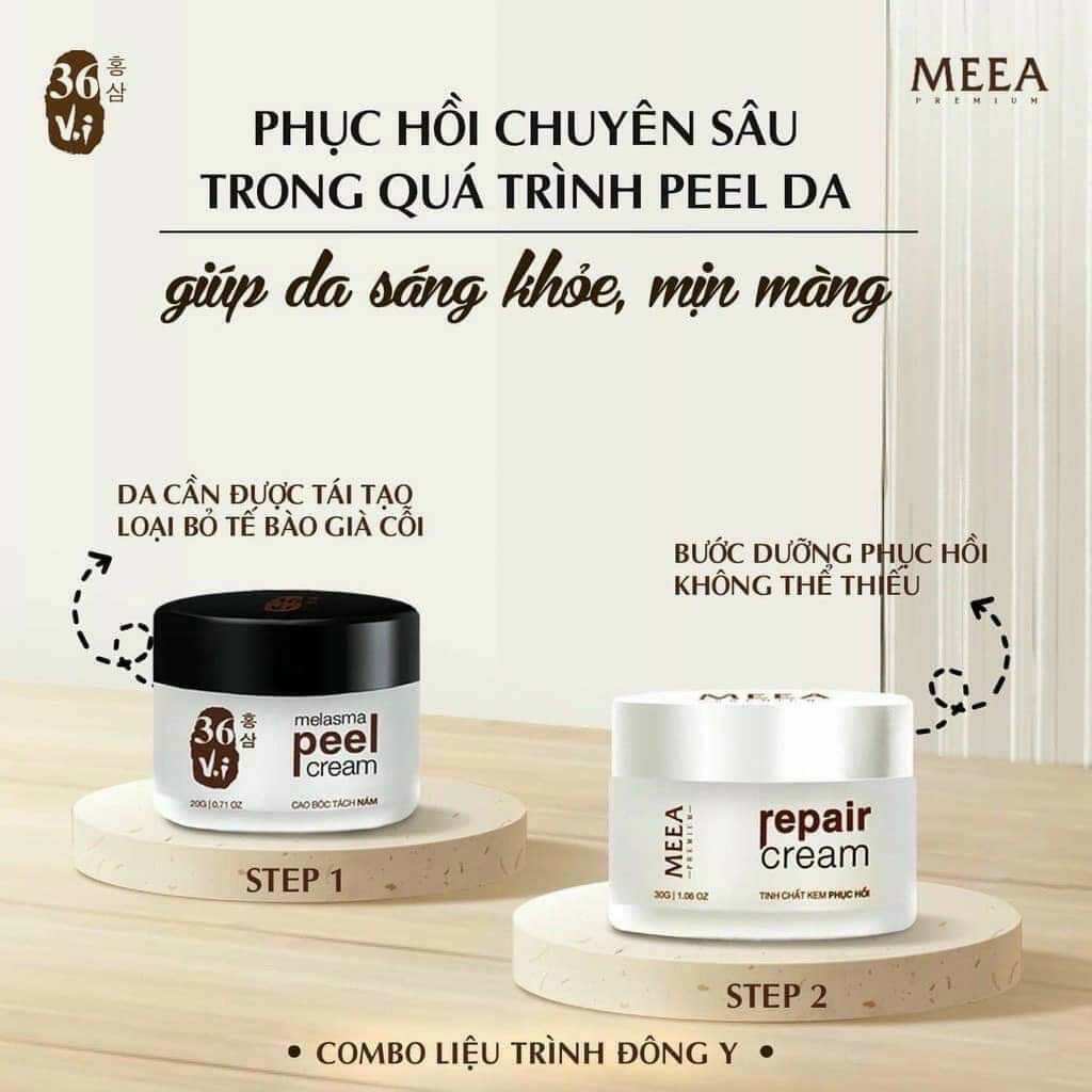 Combo Peel Da Tảo Sâm MeeA và Phục Hồi