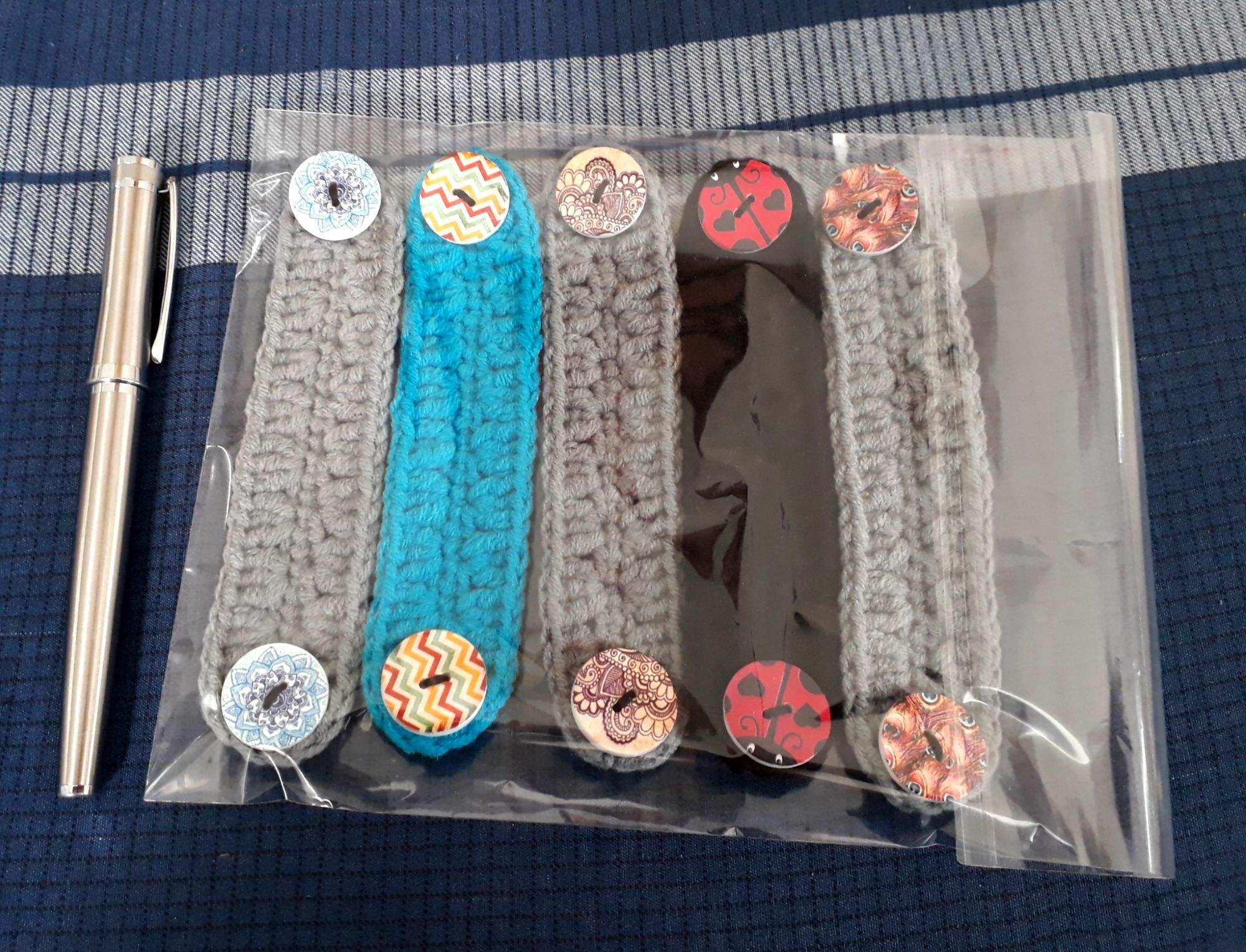 Combo 5 tai giả đeo khẩu trang bằng len