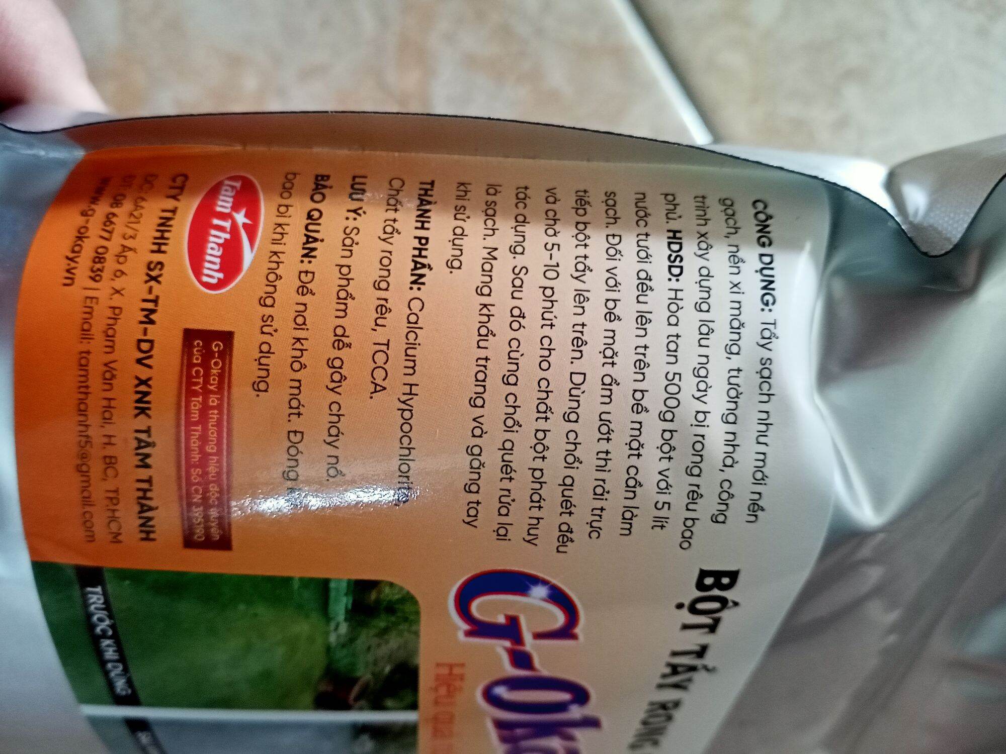 bột tẩy rong rêu