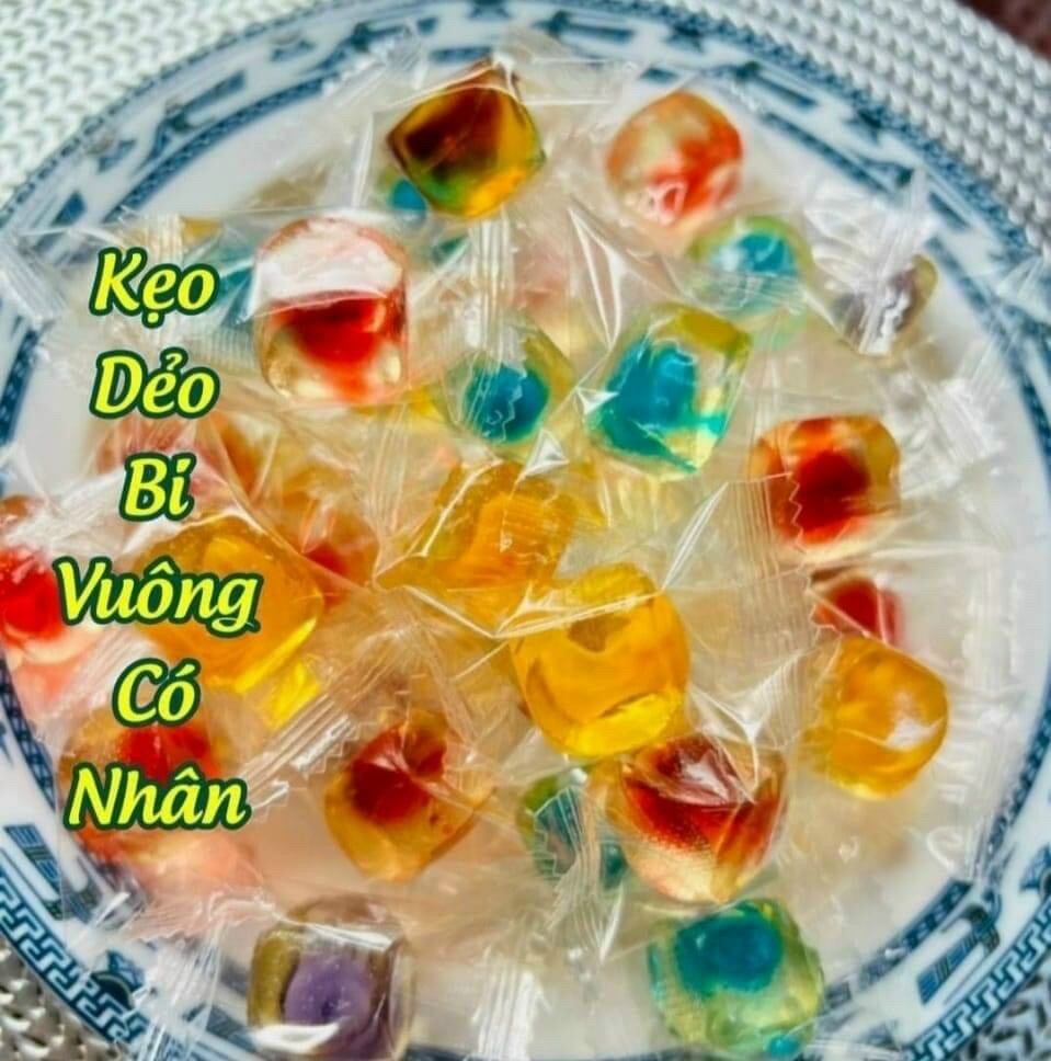 KẸO DẺO VUÔNG CÓ NHÂN  🌽🌽🌽
500gr