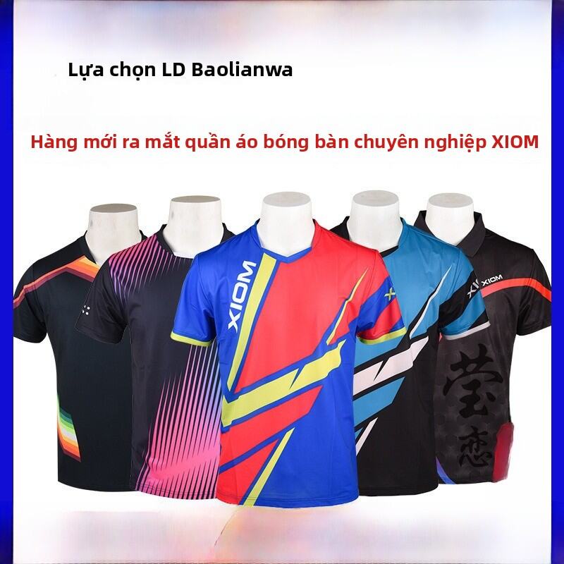 Bộ Quần Áo Bóng Bàn Nhanh Khô Tay Ngắn Dành Cho Nam Và Nữ XIOM YING LIAN T1011/1012/1013 Quần Áo Thi