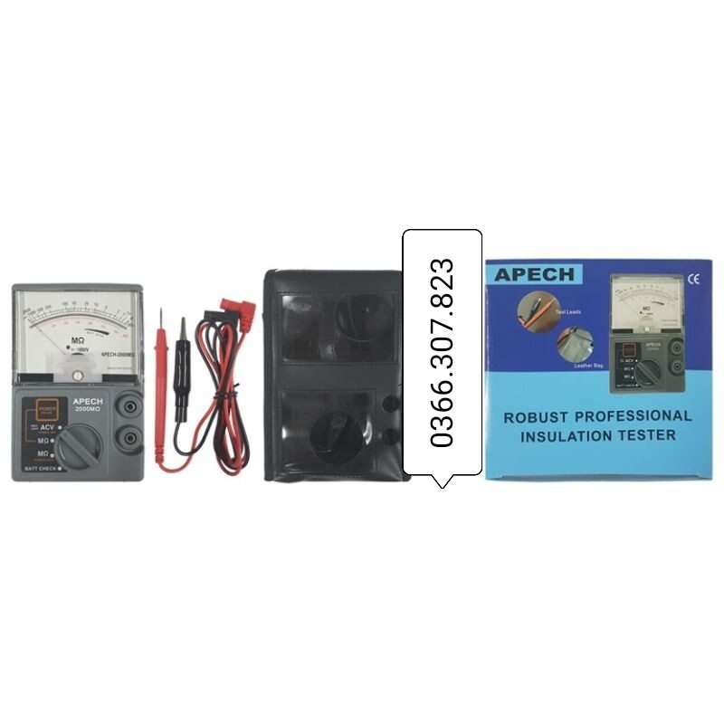 Apech 2000mω, 1000V Insulation Resistance Meter