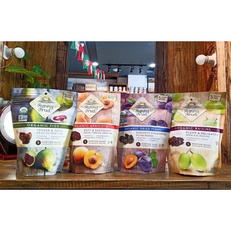 Trái cây sấy khô hữu cơ Sunny Fruit (nho, mận, mơ , sung) - Sumishop2019