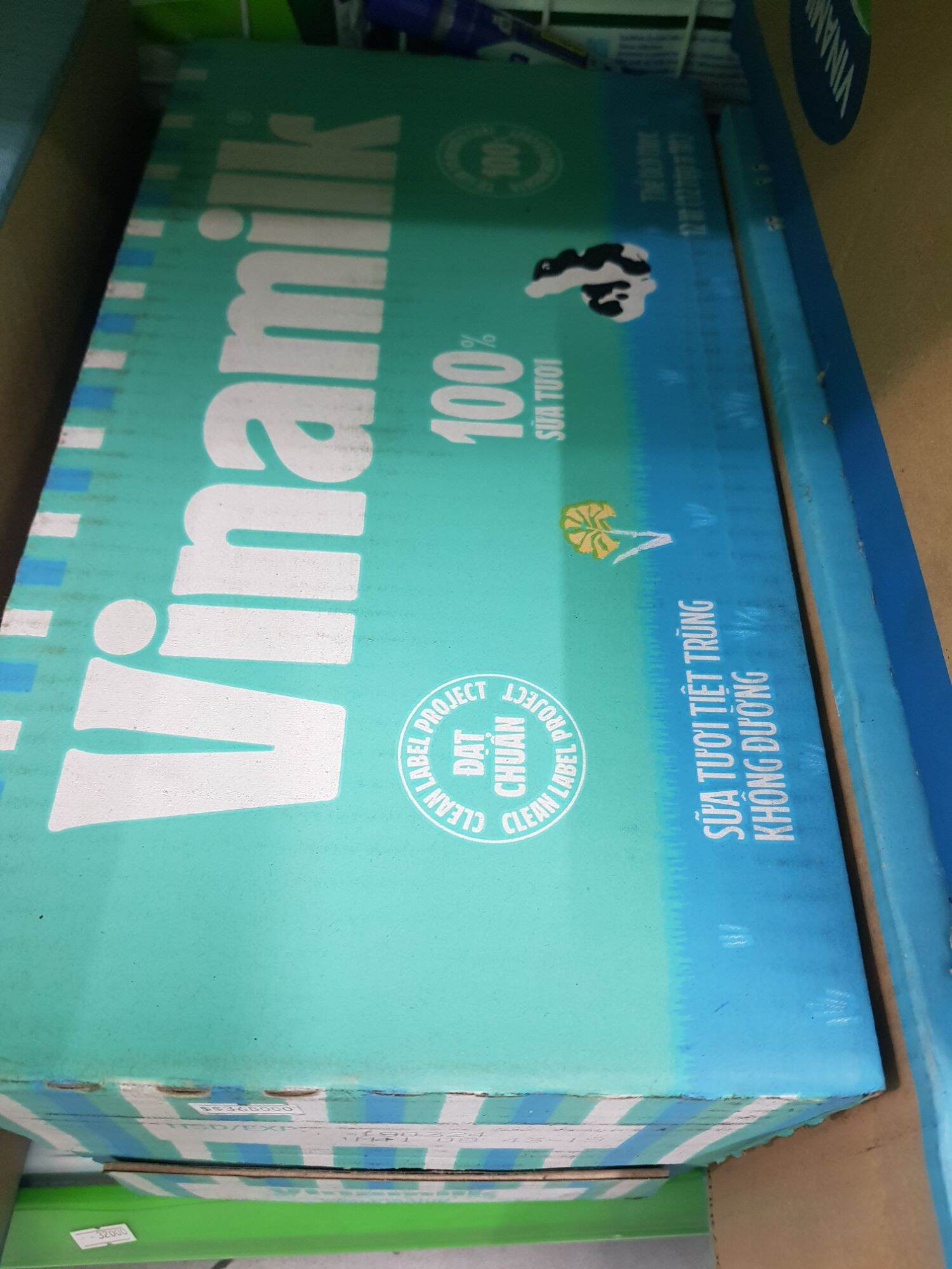 Sữa tươi Vinamilk không đường hộp giấy 1L