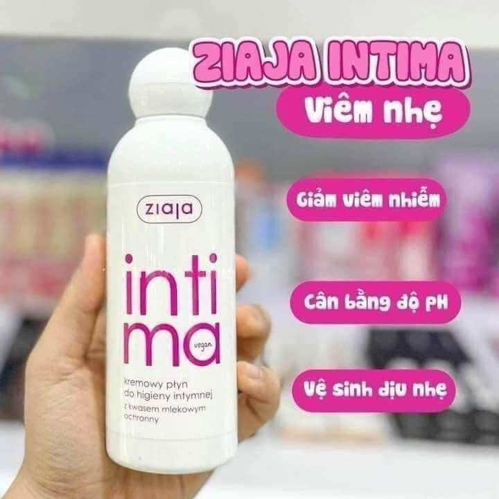 Dung dịch vệ sinh Intima màu hồng