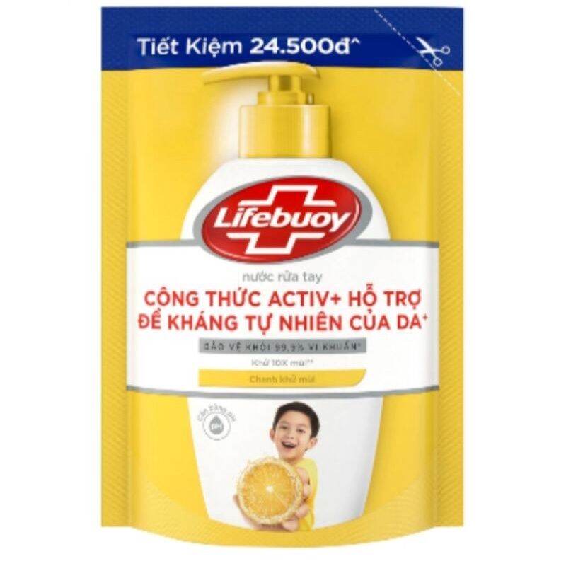 [HCM]Nước rửa tay Lifebuoy Chanh khử mùi bịch 400g