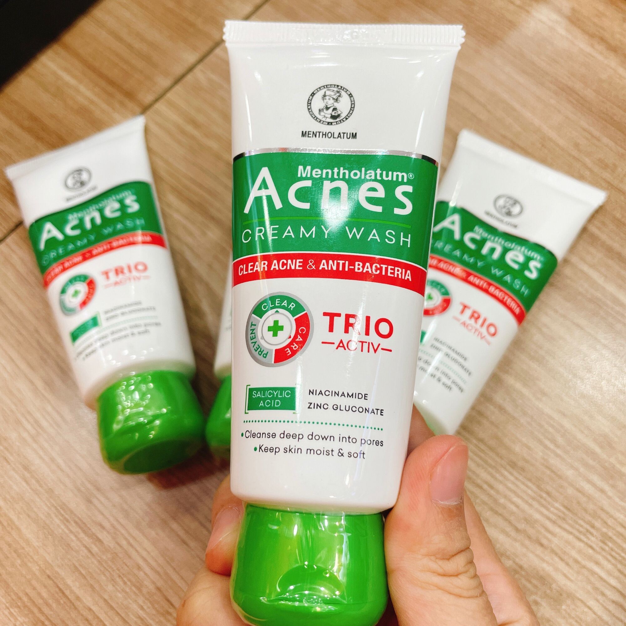 Sữa rửa mặt Acnes Ngừa mụn sạch mụn da mịn màng Trio 100g