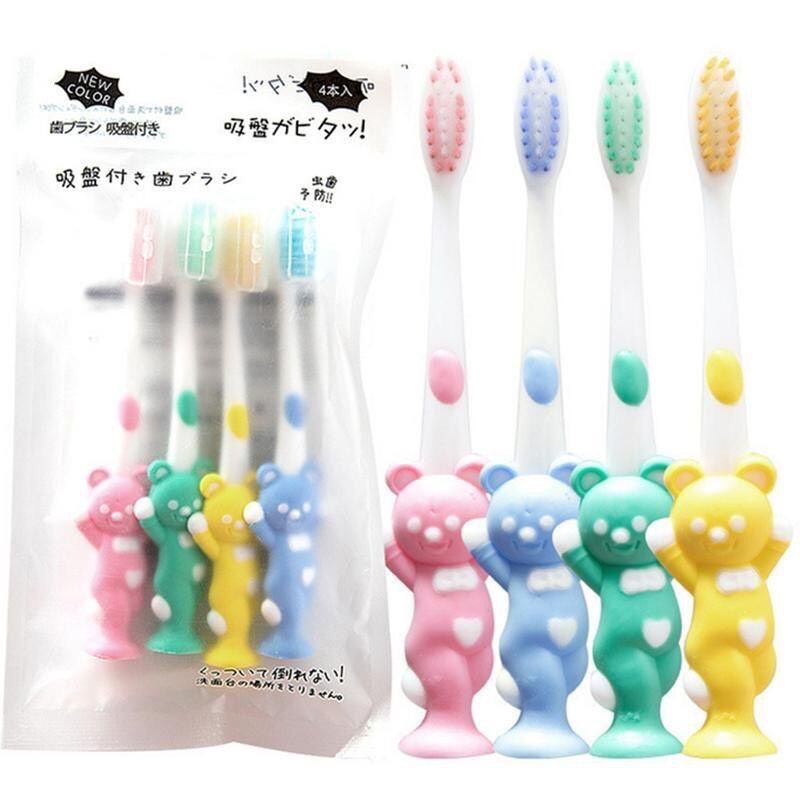 Set 4c bàn chải xuất Nhật cho bé