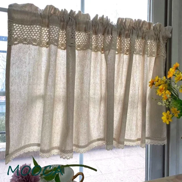 rèm màn cửa trang trí phối ren siêu cưng