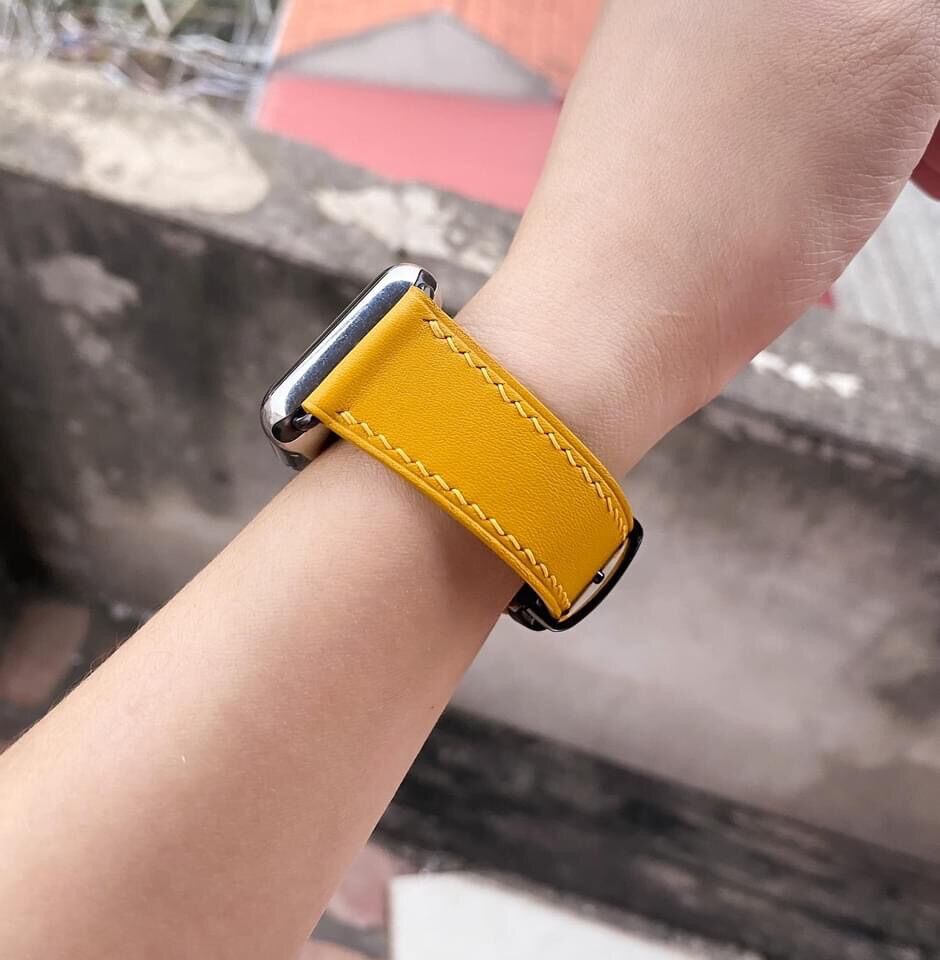 Dây da apblewatch( dây da khâu tay hàng xịn)