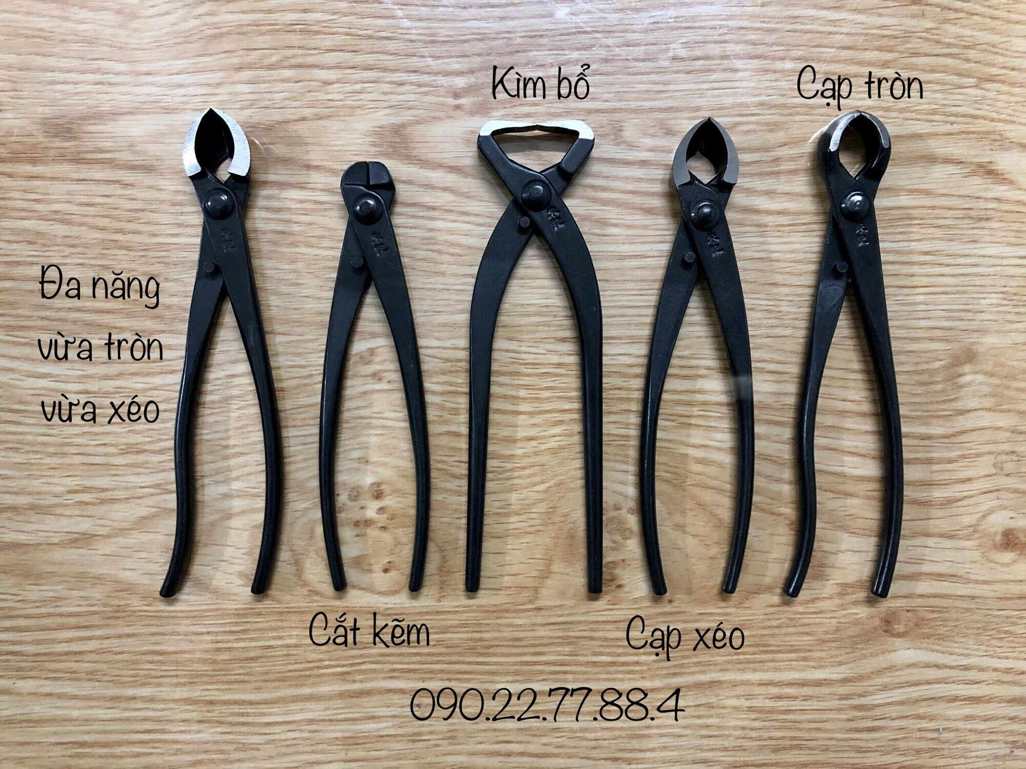 [HCM]Combo 5 món dụng cụ Bonsai Cây cảnh thép đúc chữ chìm Đài Loan