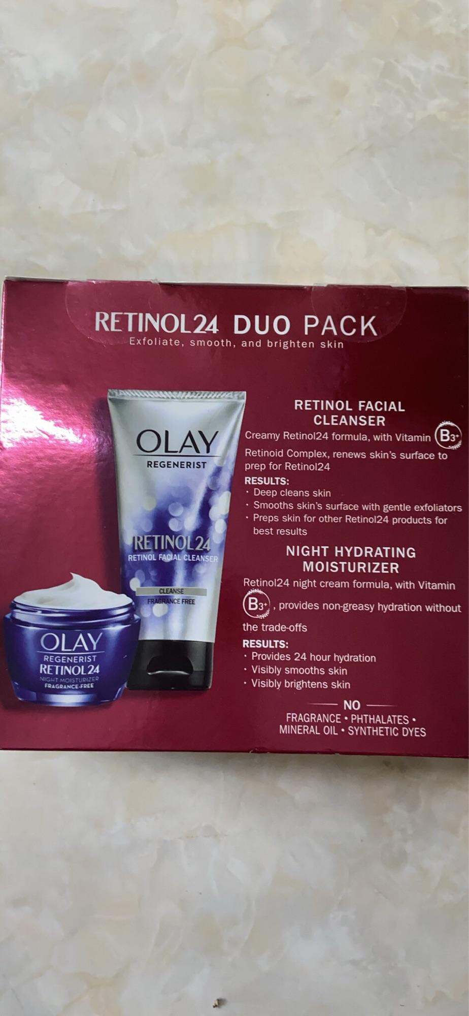 1 hộp kem trắng da Olay tặng 1 hộp sữa rửa mặt Olay hàng nhập của Mỹ