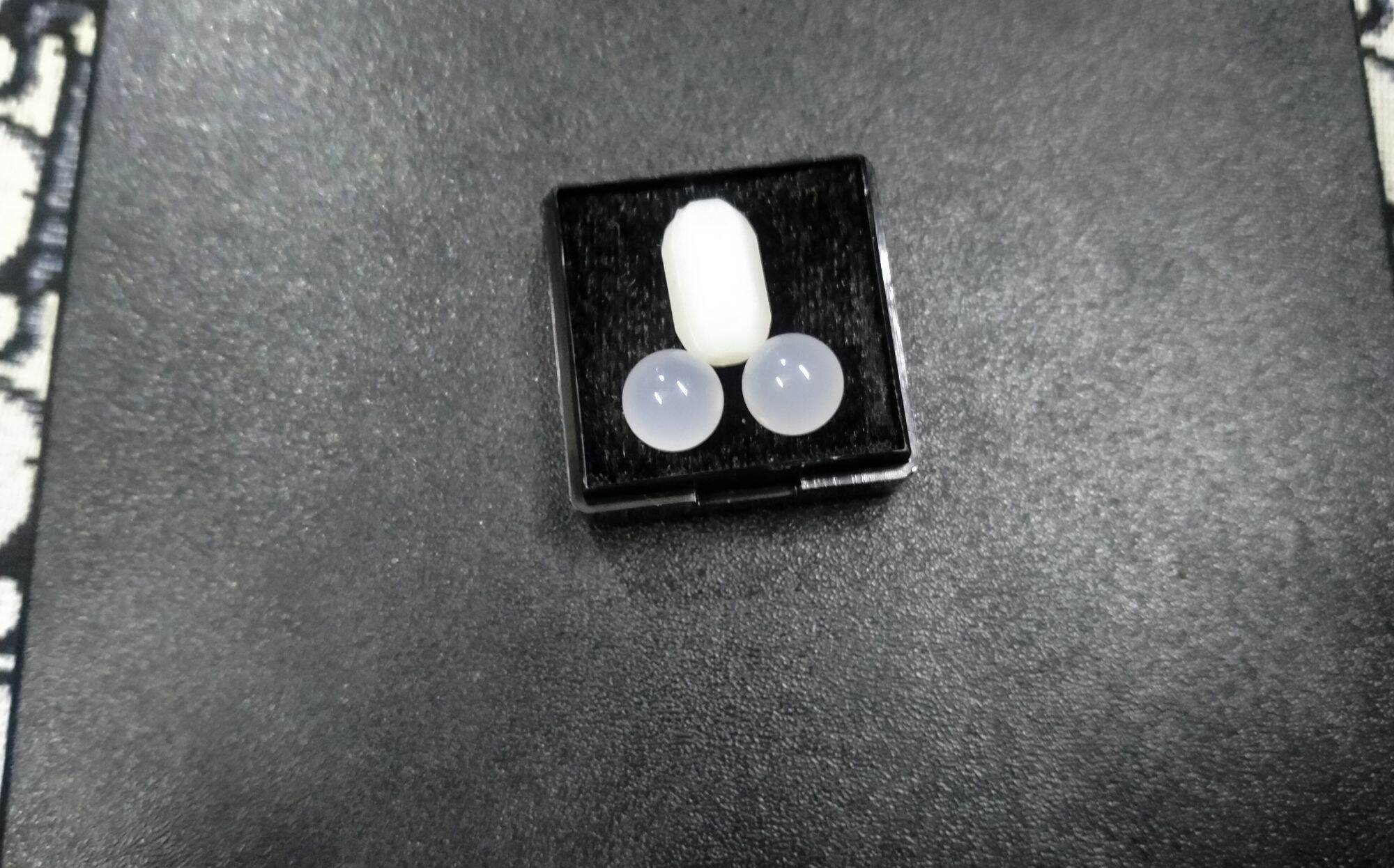bộ 3 viên bi silicon + thủy tinh