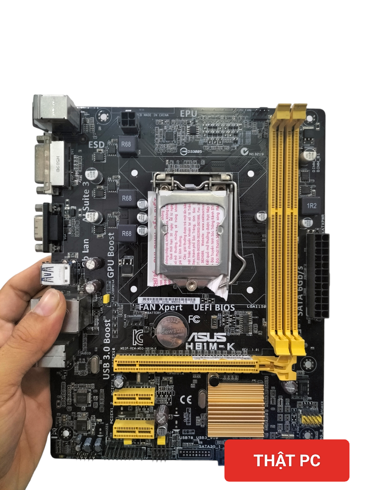 Main H81 Asus socket 1151 đã test full kèm Fe