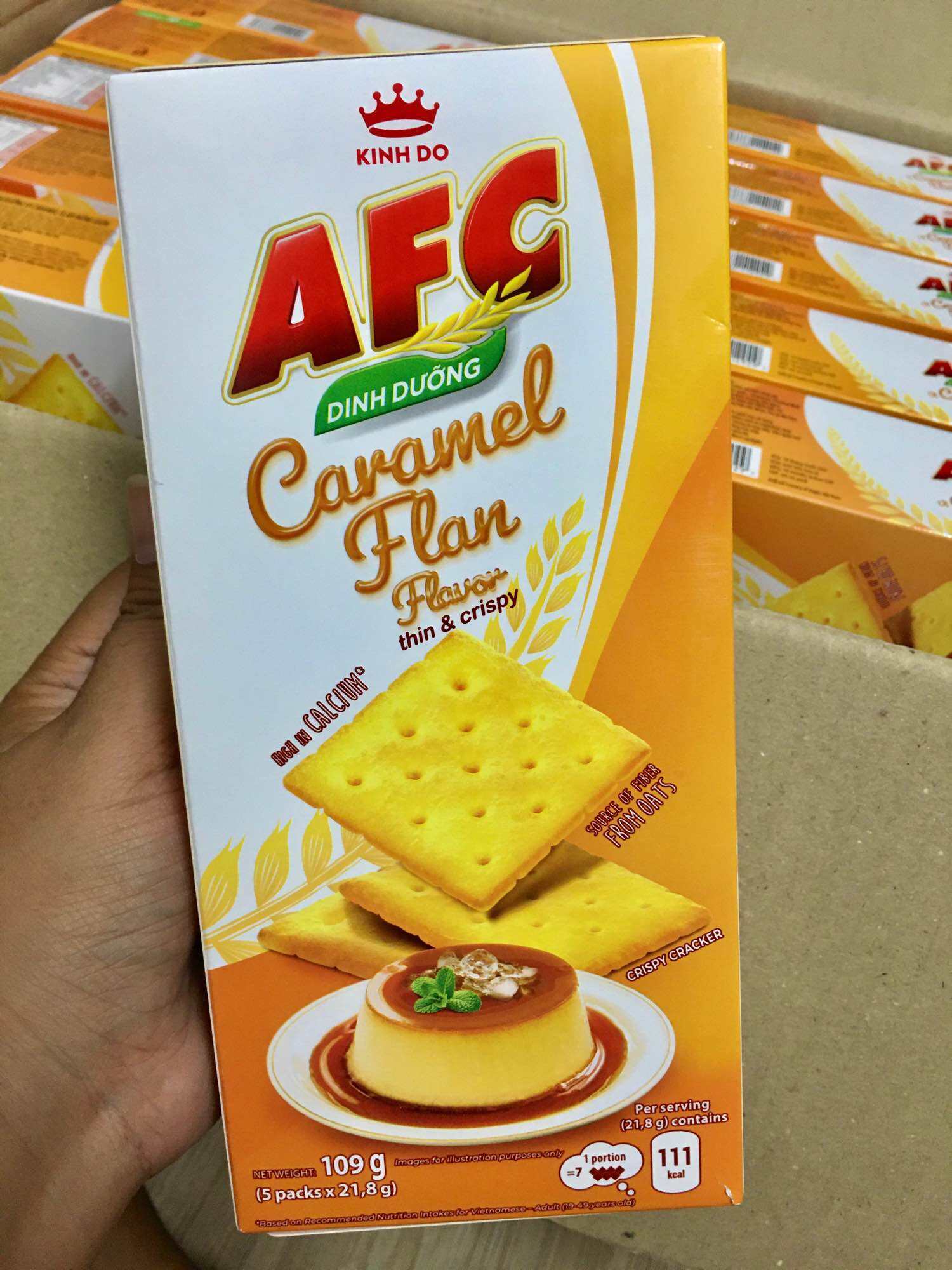 Bánh AFC vị Caramel Flan 5gói hộp