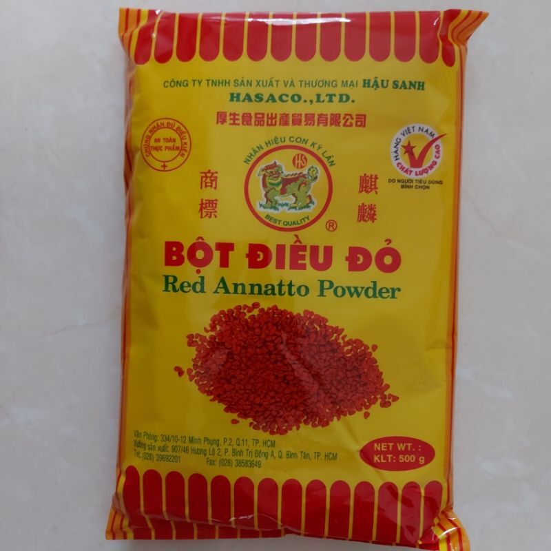 Bột Điều Đỏ Hậu Sanh 500g