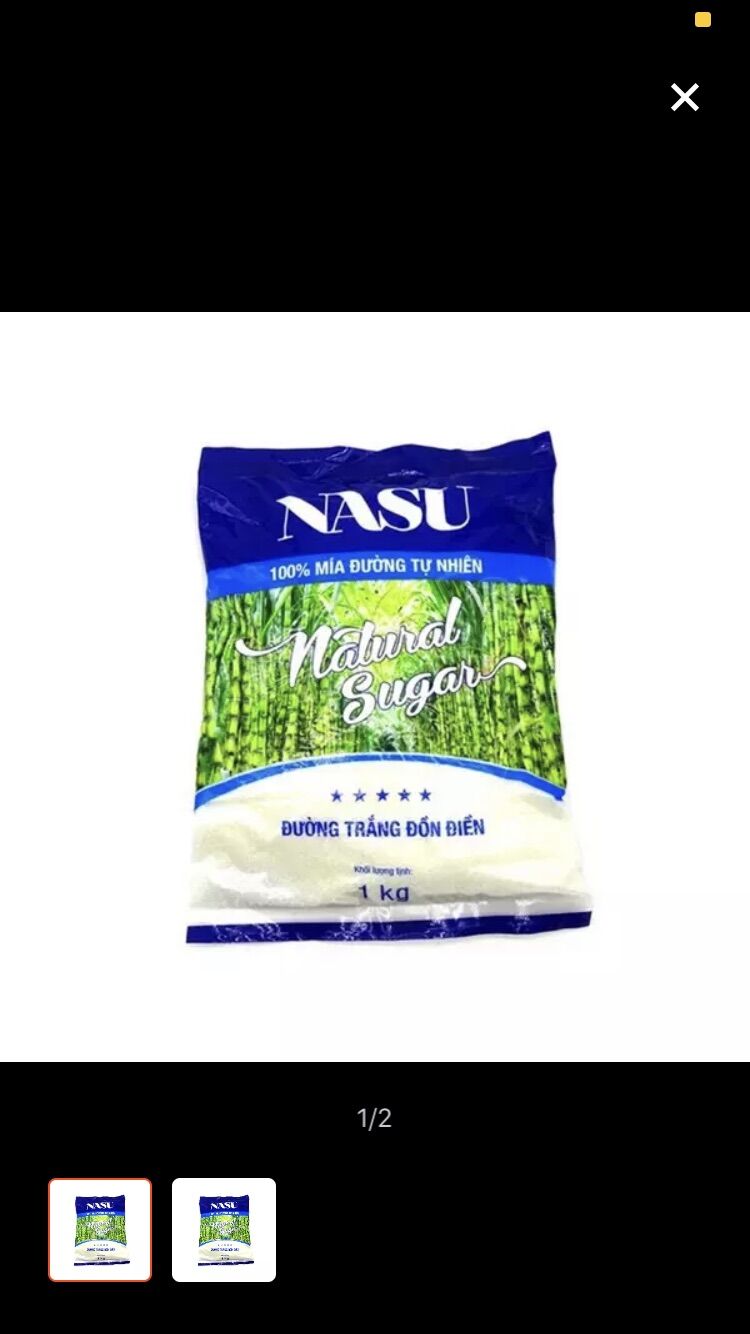 [HCM]Đường trắng NASU -túi 1kg
