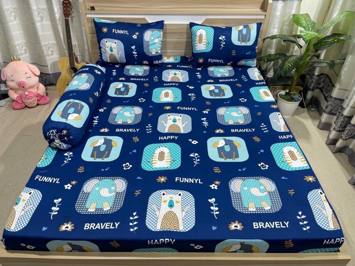 Set 4 drap áo gối thun lạnh hàn quốc