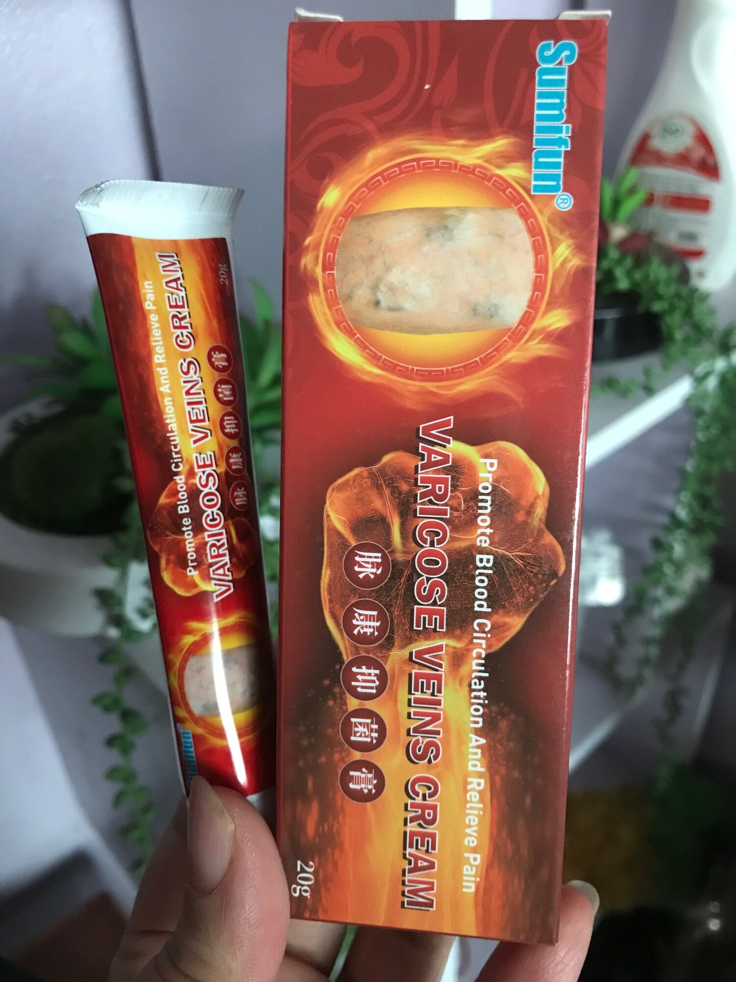 Combo 5 hộp kem bôi khỏi suy giãn tĩnh mạch Sumifun