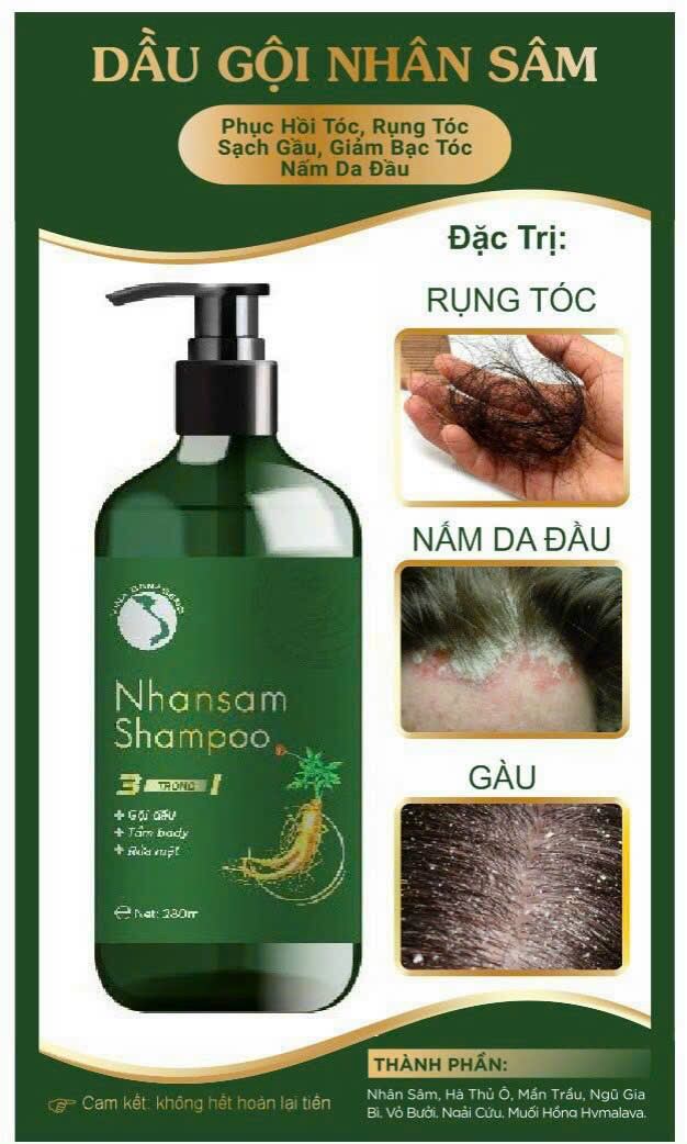 Dầu Gội Nhân Sâm Shambao 500ml ( Chính Hãng )