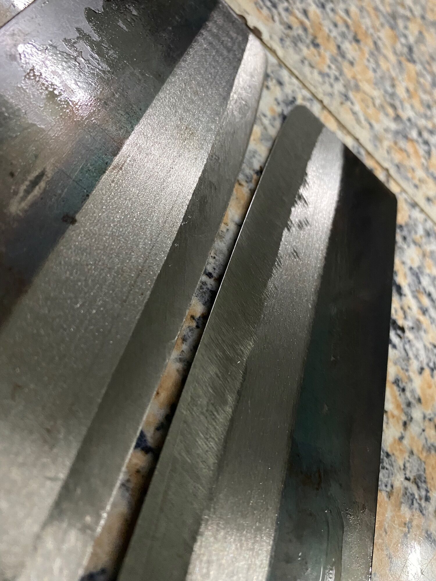 Dao sắt gọt lát thịt được làm bằng thép nhíp 100%