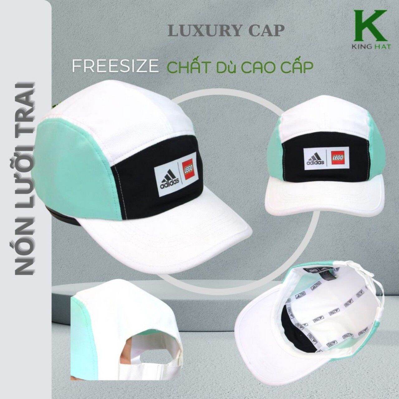 NÓN LƯỠI TRAI ADIDAS LEGO • Chất liệu dù lưới dệt logo cao su nổi 100% cty  • Hàng chuẩn xuất xịn