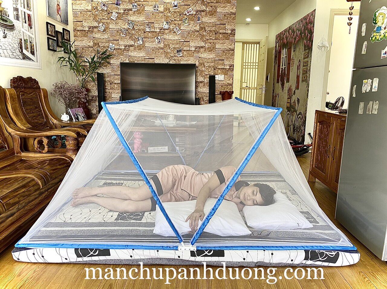 Màn xếp thông minh 5s ánh dương 1m6x2m